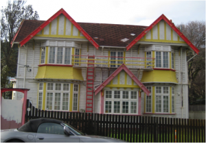 This heritage listed house was designed by well-known Wellington architects Thomas Turnbull and Son for Catherine Gray in 1910.